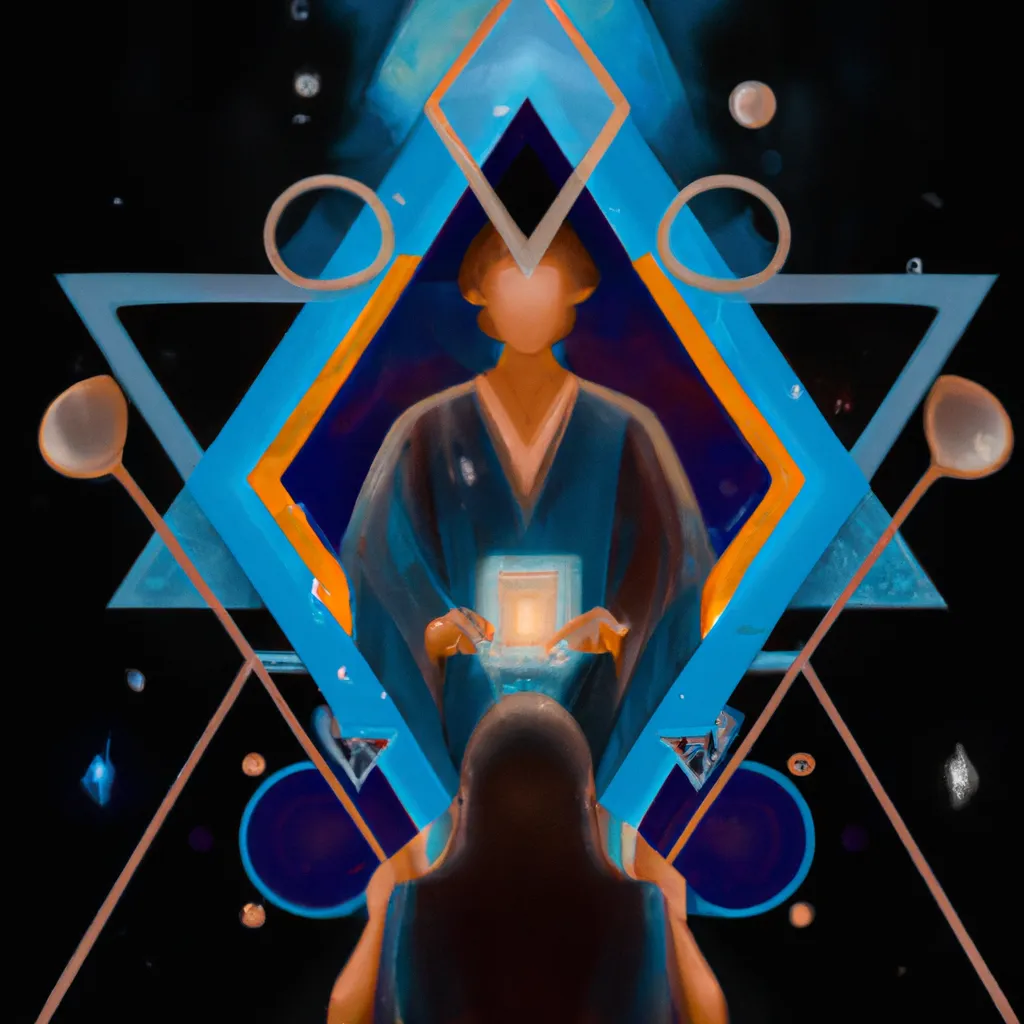Ilustracao cartomancia na visao espirita