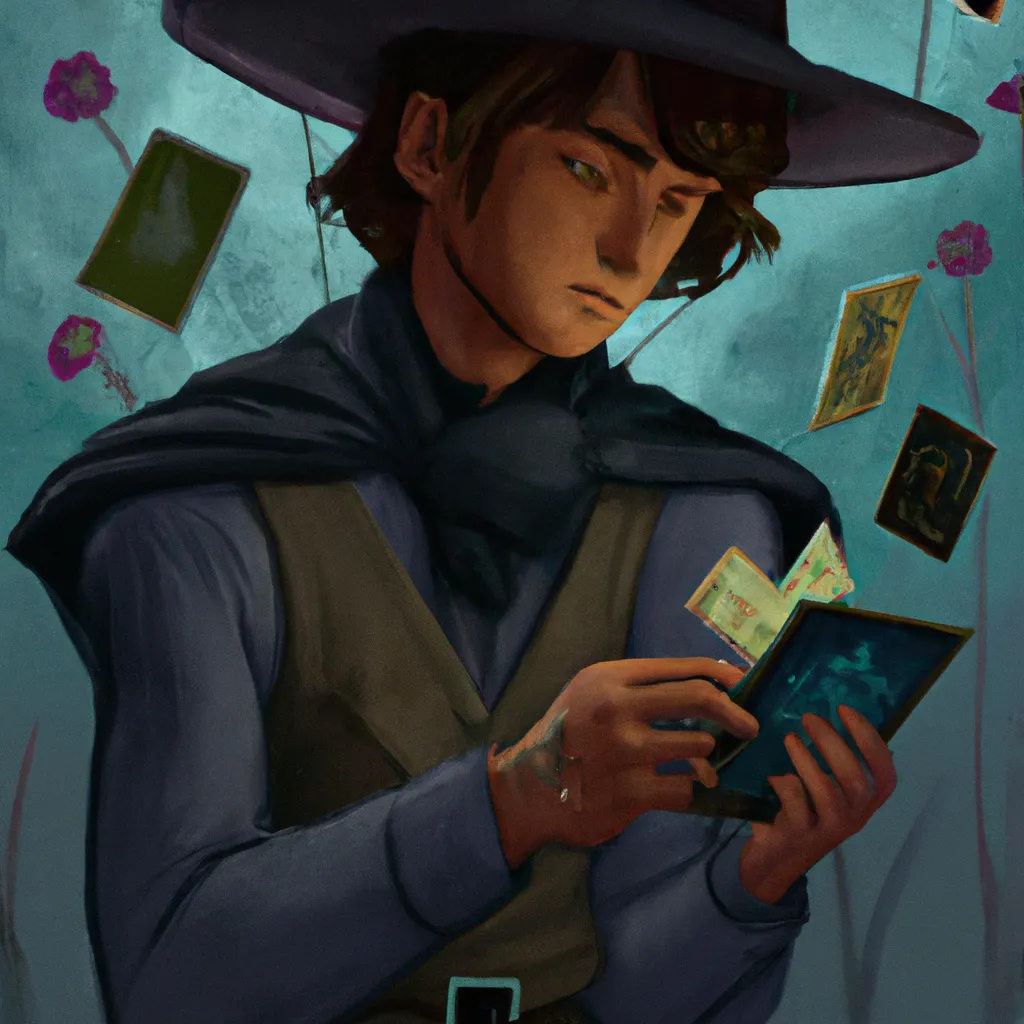 Ilustracao cartomante verdade ou mentira