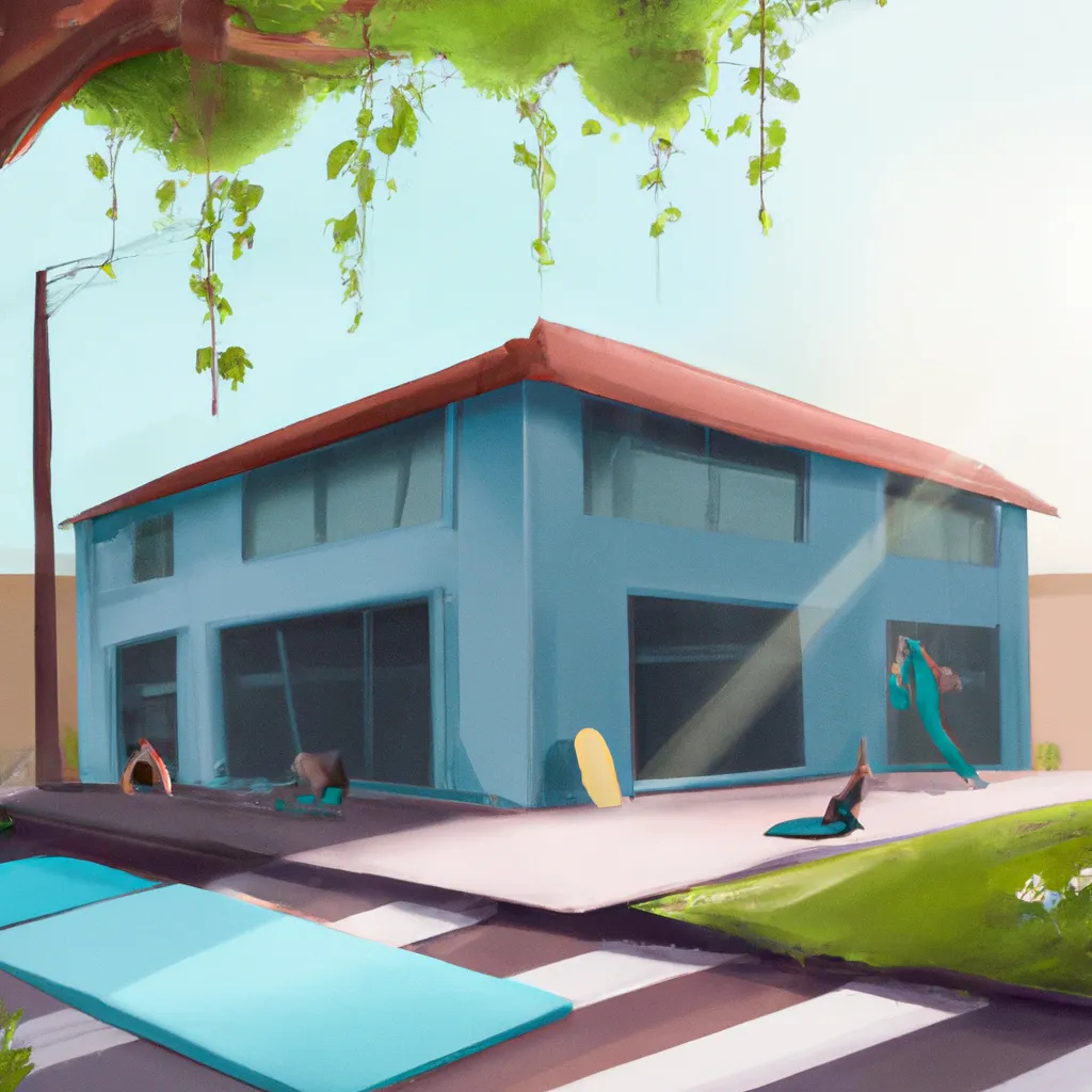 Ilustracao centro de yoga perto de mim