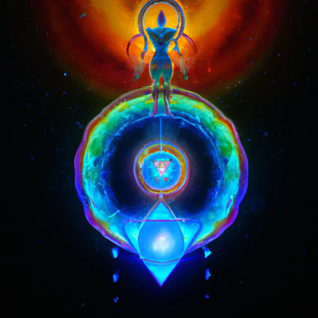 Ilustracao chakra umbilical desequilibrado