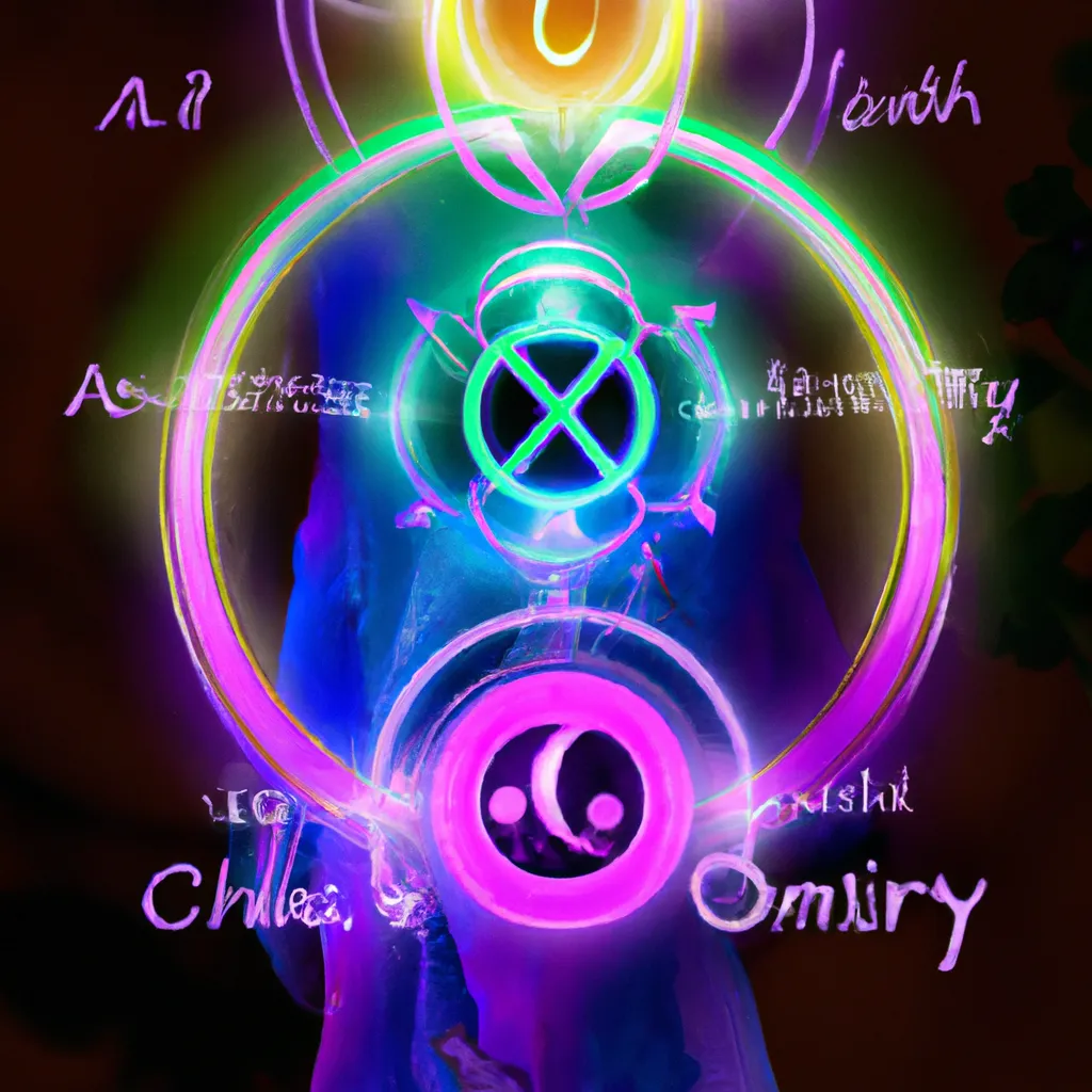 Ilustracao chakras centros de energia de transformacao