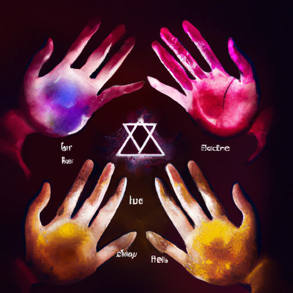 Ilustracao chakras das maos