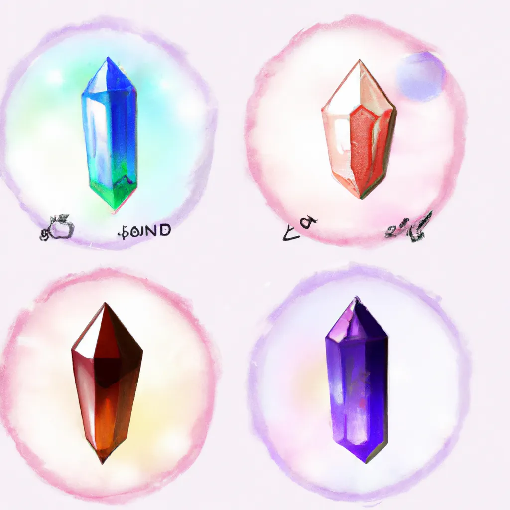 Ilustracao chakras e cristais