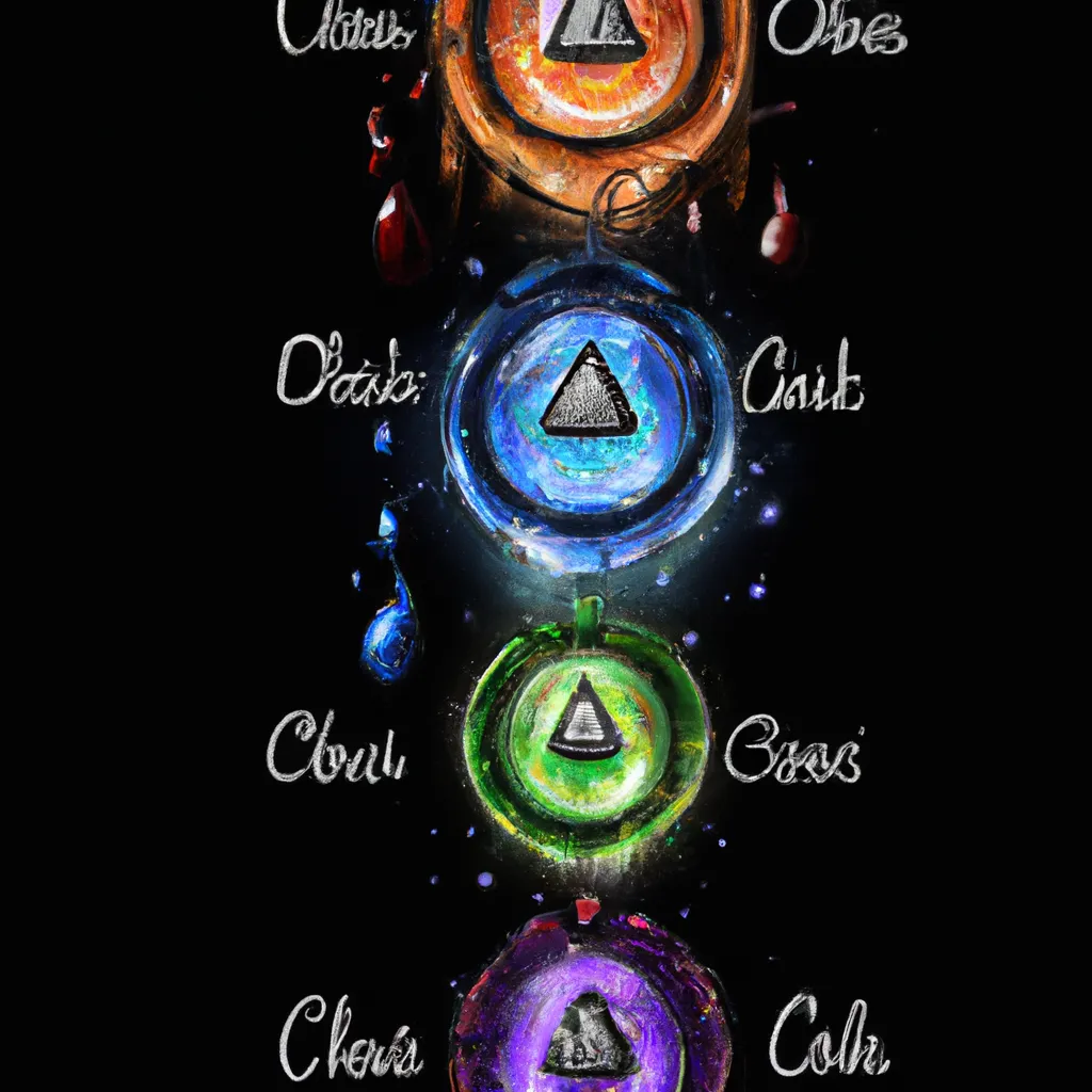 Ilustracao chakras fechados