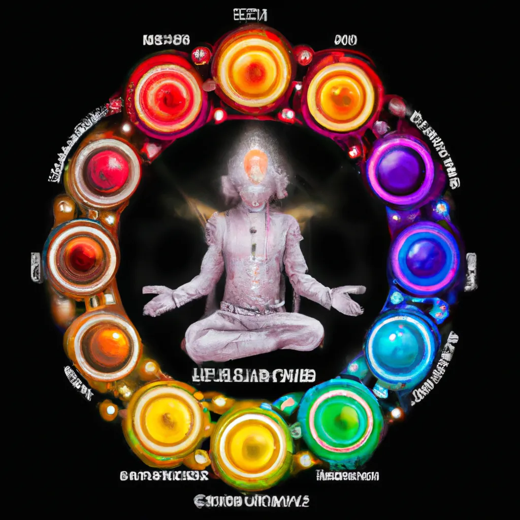 Ilustracao chakras frontal