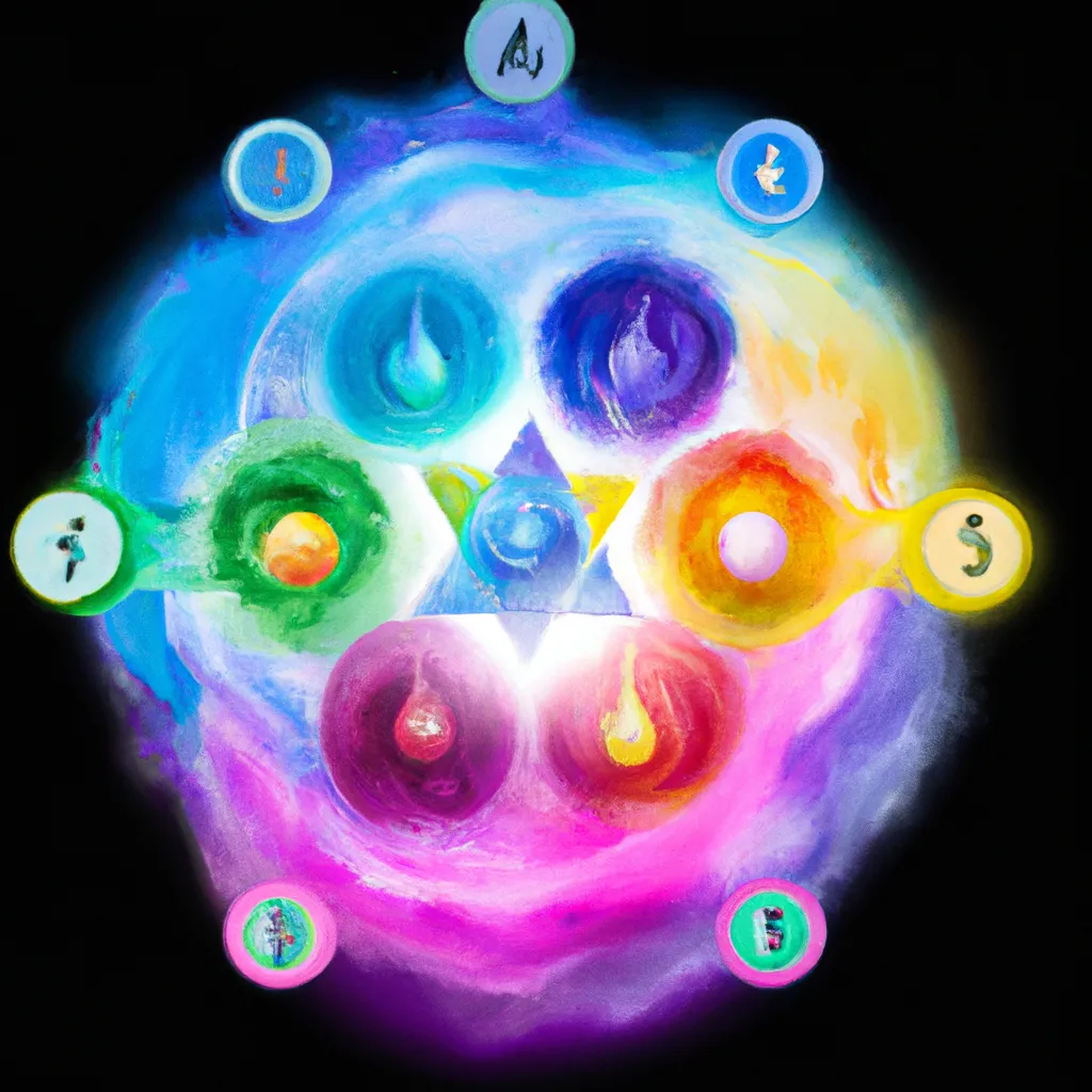 Ilustracao chakras funcoes
