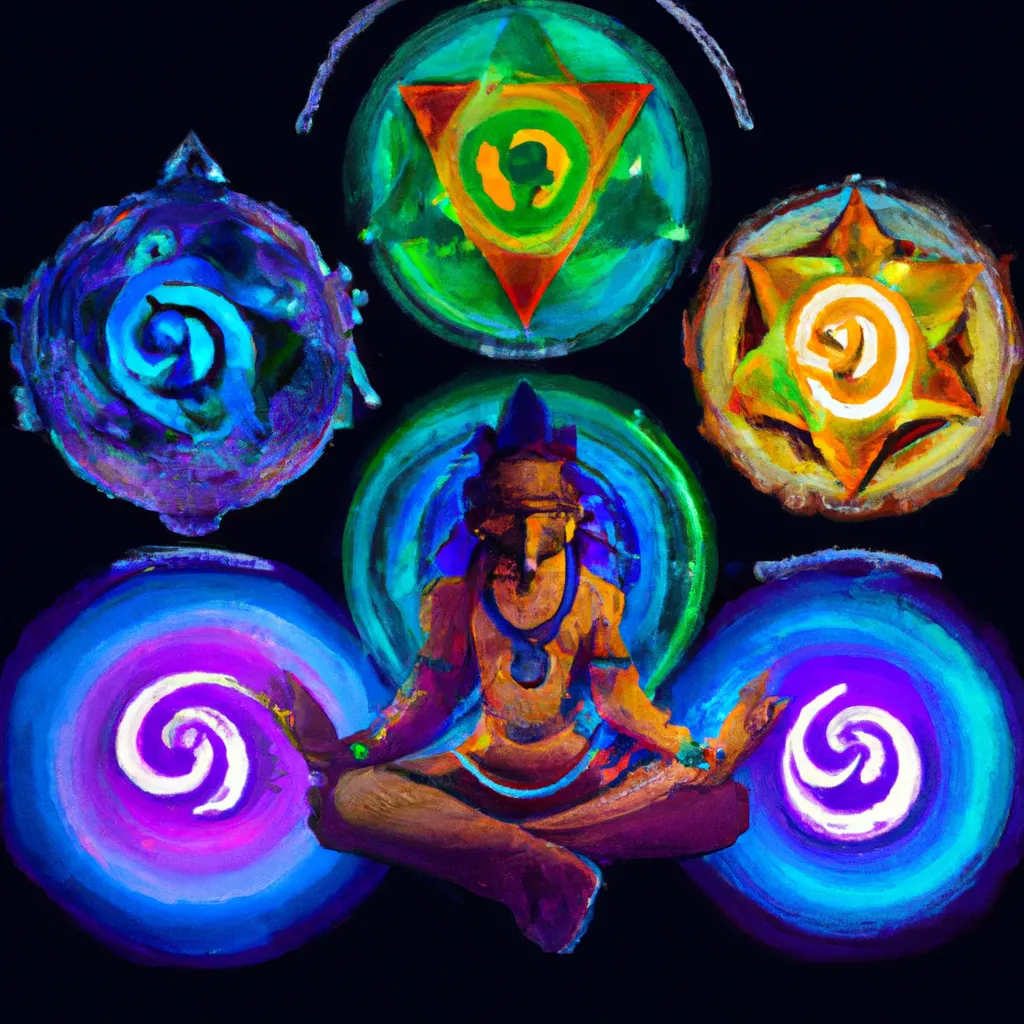 Ilustracao chakras hinduismo