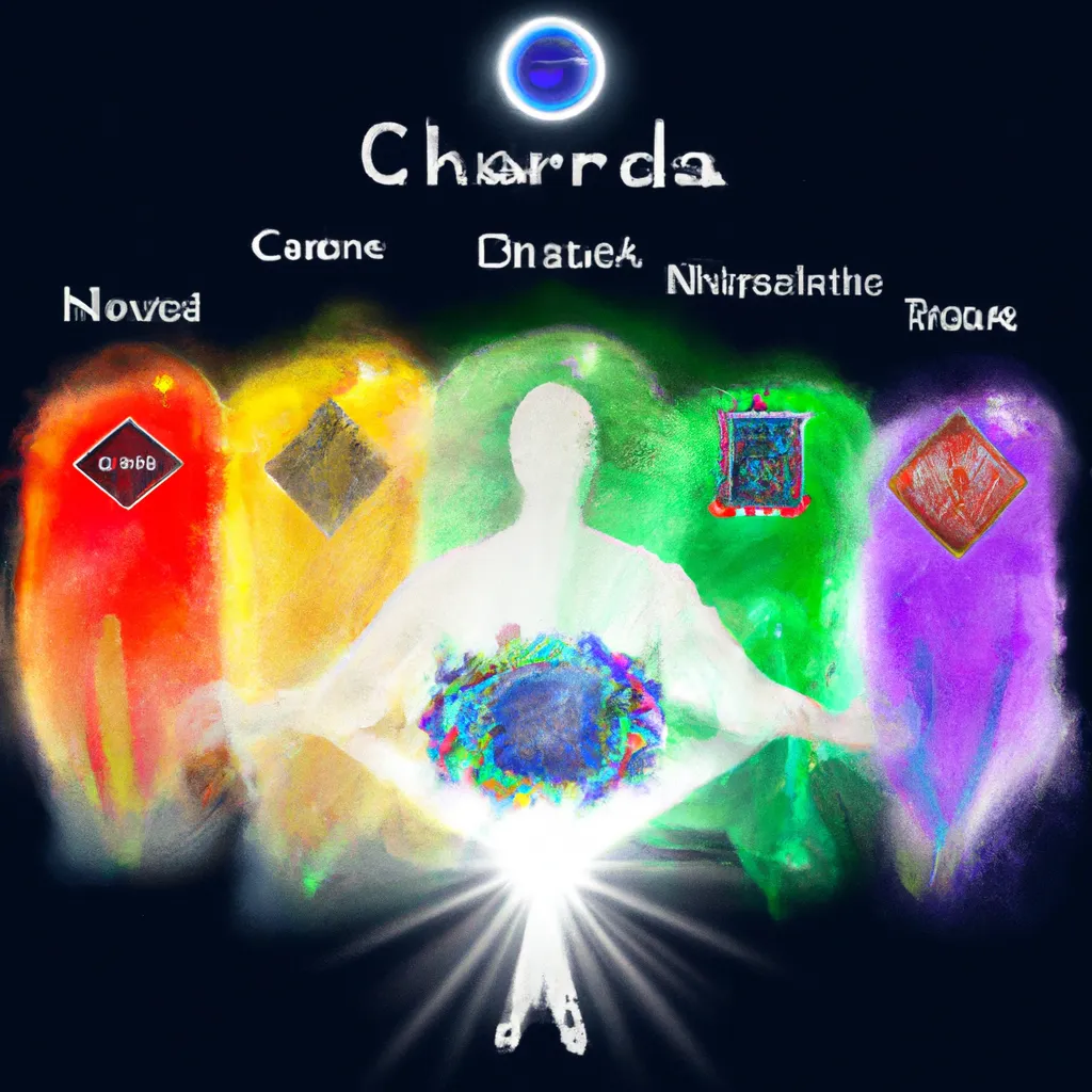 Ilustracao chakras incorporacao umbanda