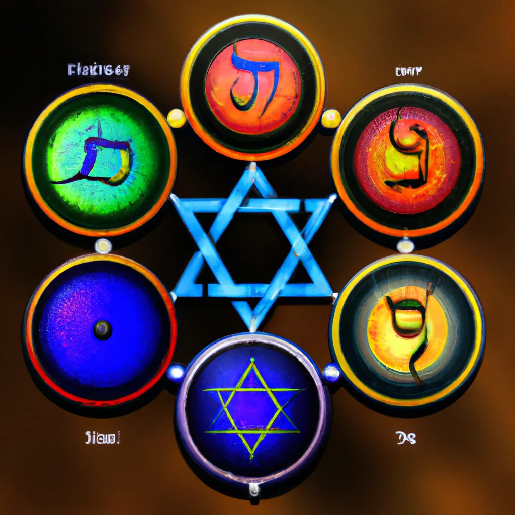 Ilustracao chakras judaism