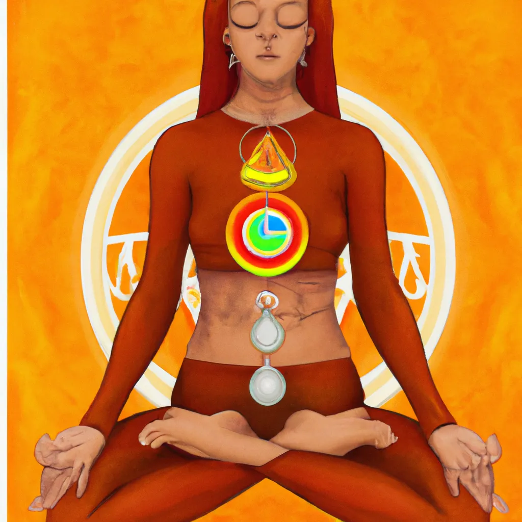 Ilustracao chakras laranja