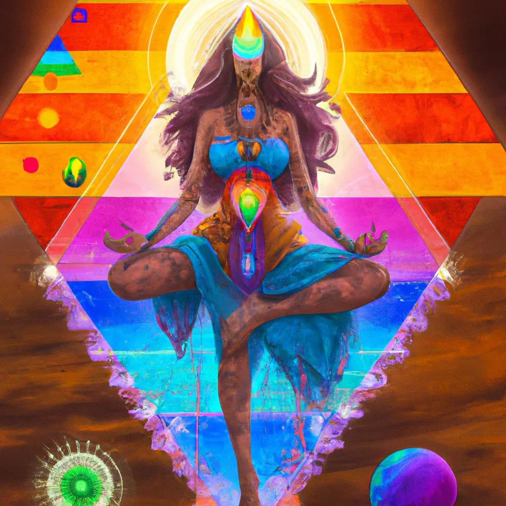 Ilustracao chakras nas costas