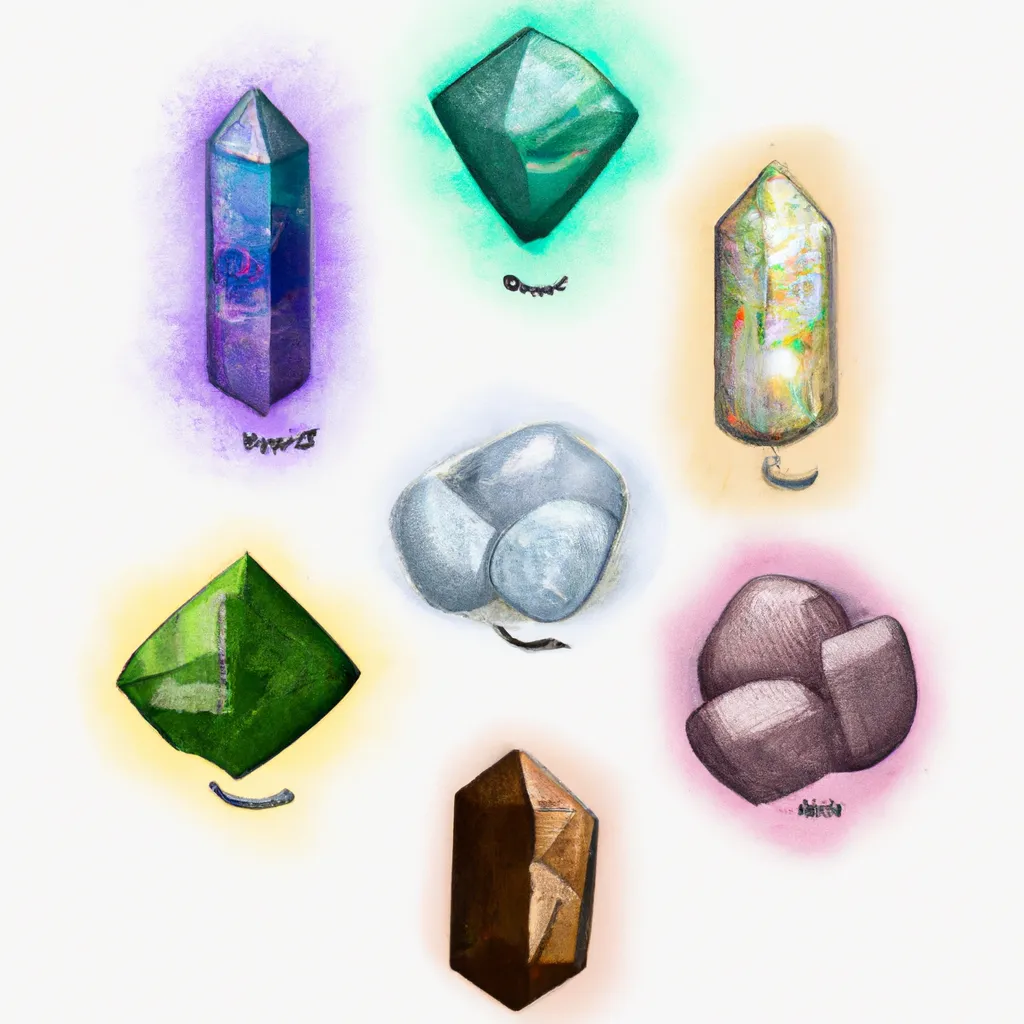 Ilustracao chakras pedras