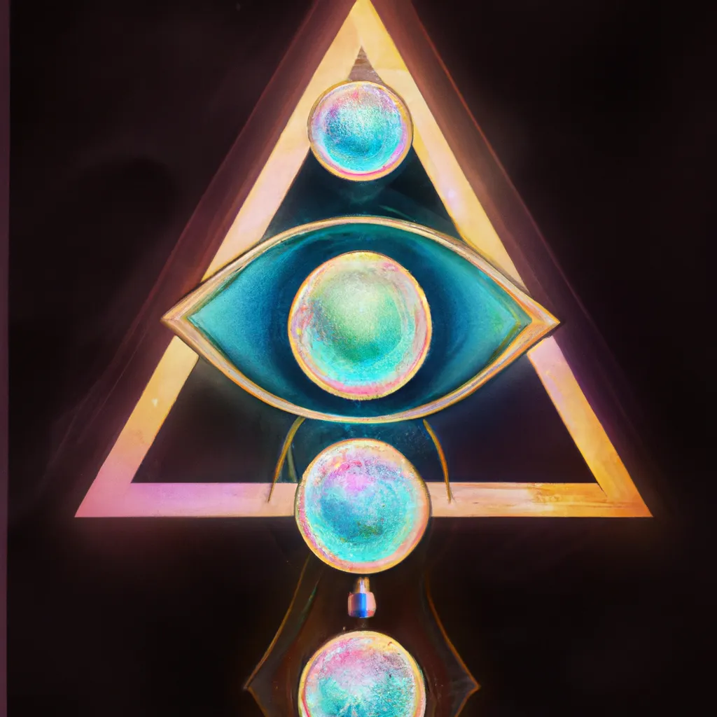 Ilustracao chakras terceiro olho