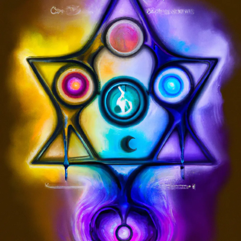 Ilustracao chakras utero