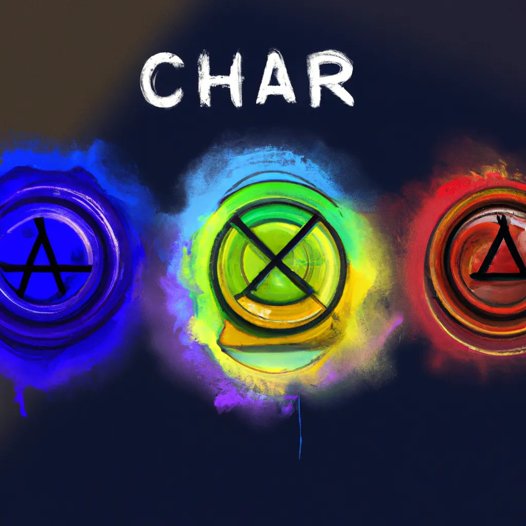 Ilustracao chakras with colors