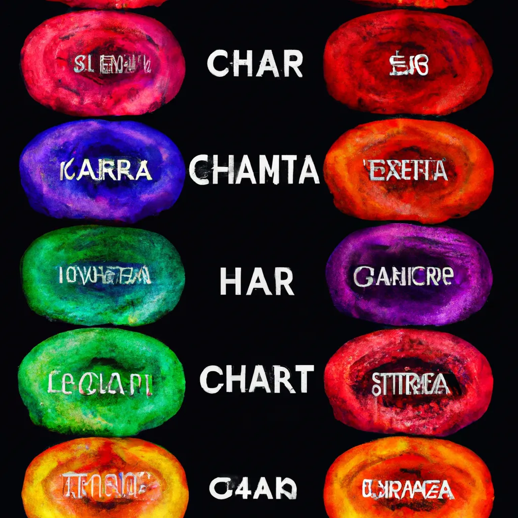 Ilustracao chakras with mantra