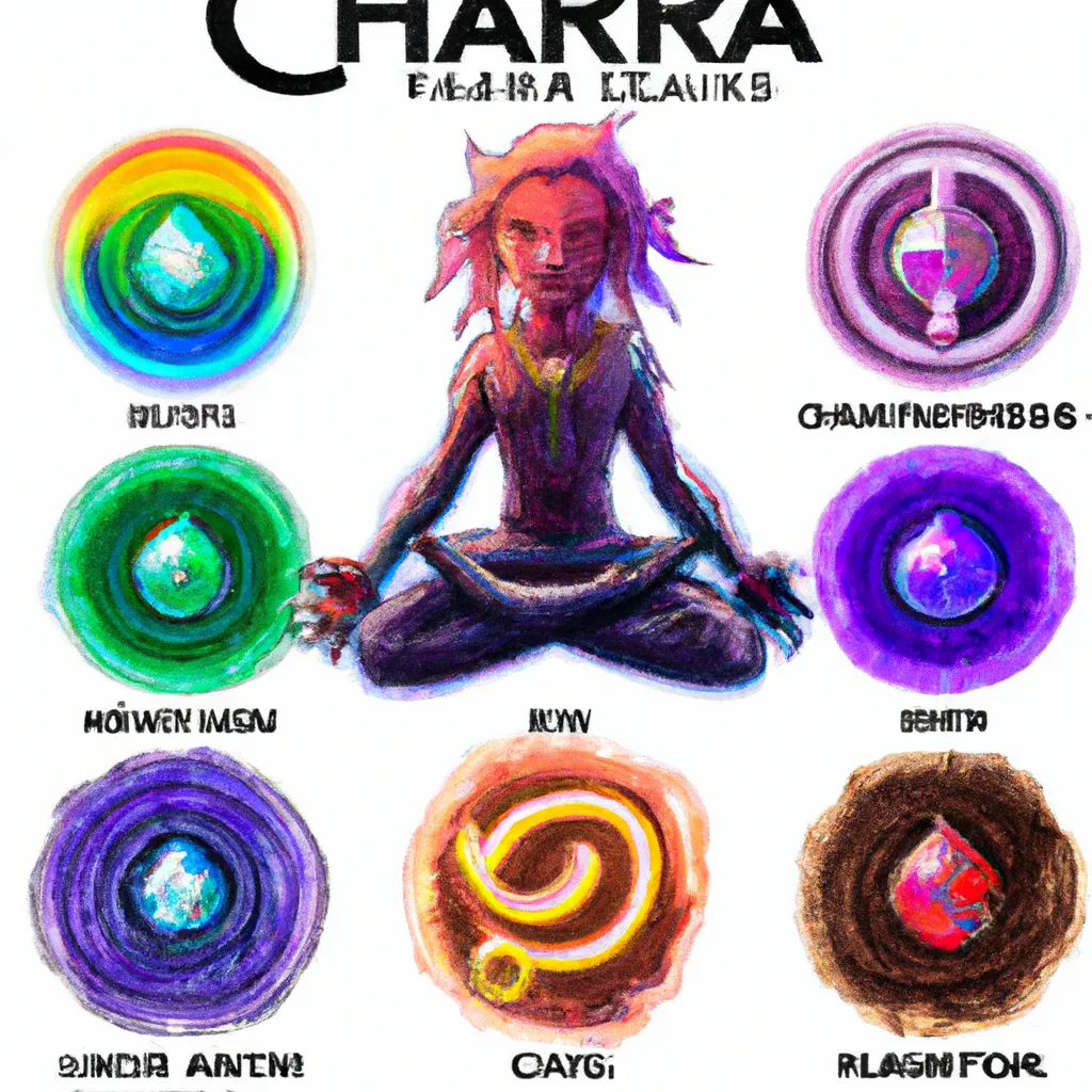 Ilustracao chakras zonas