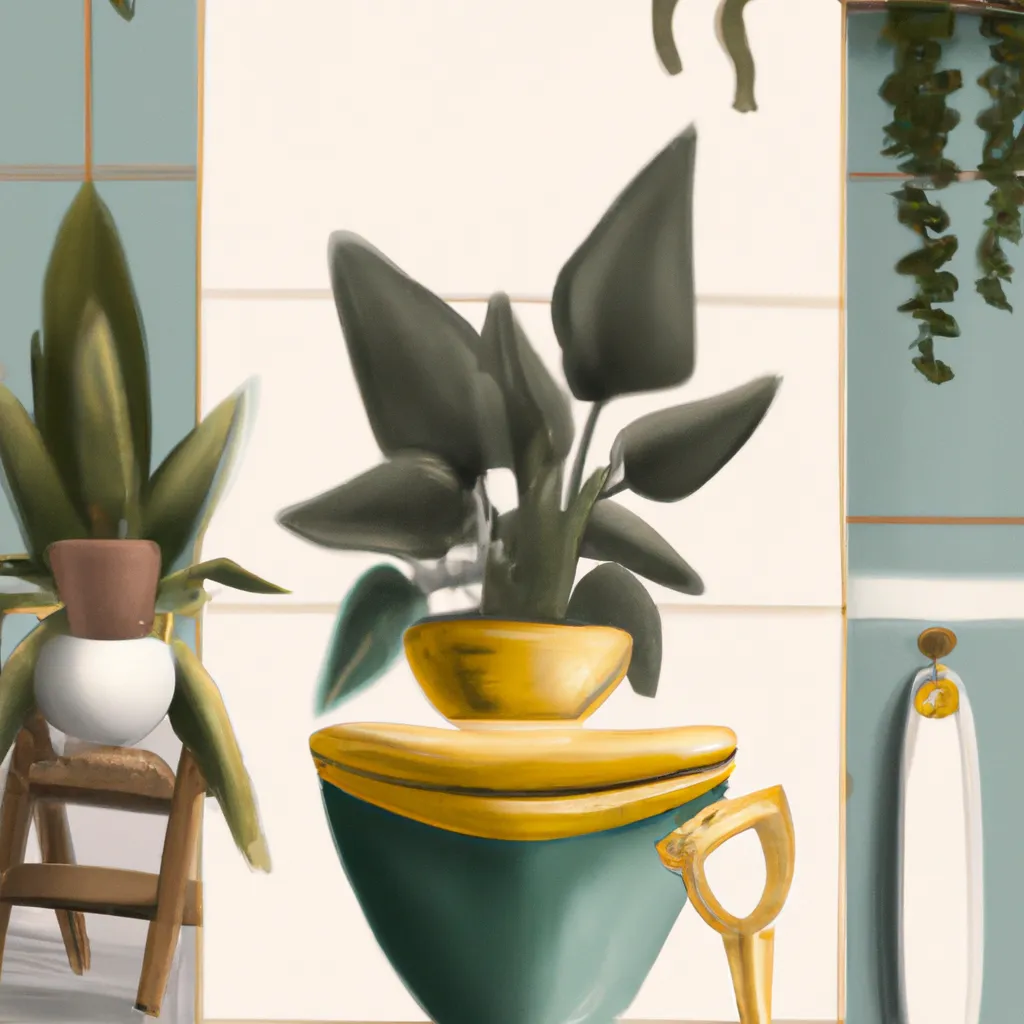 Ilustracao feng shui banheiro plantas