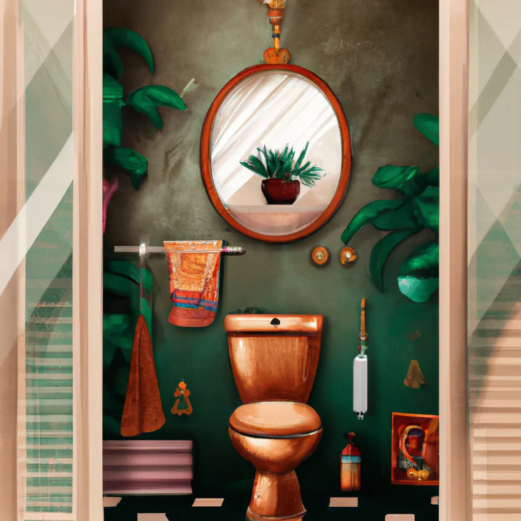 Ilustracao feng shui banheiro prosperidade
