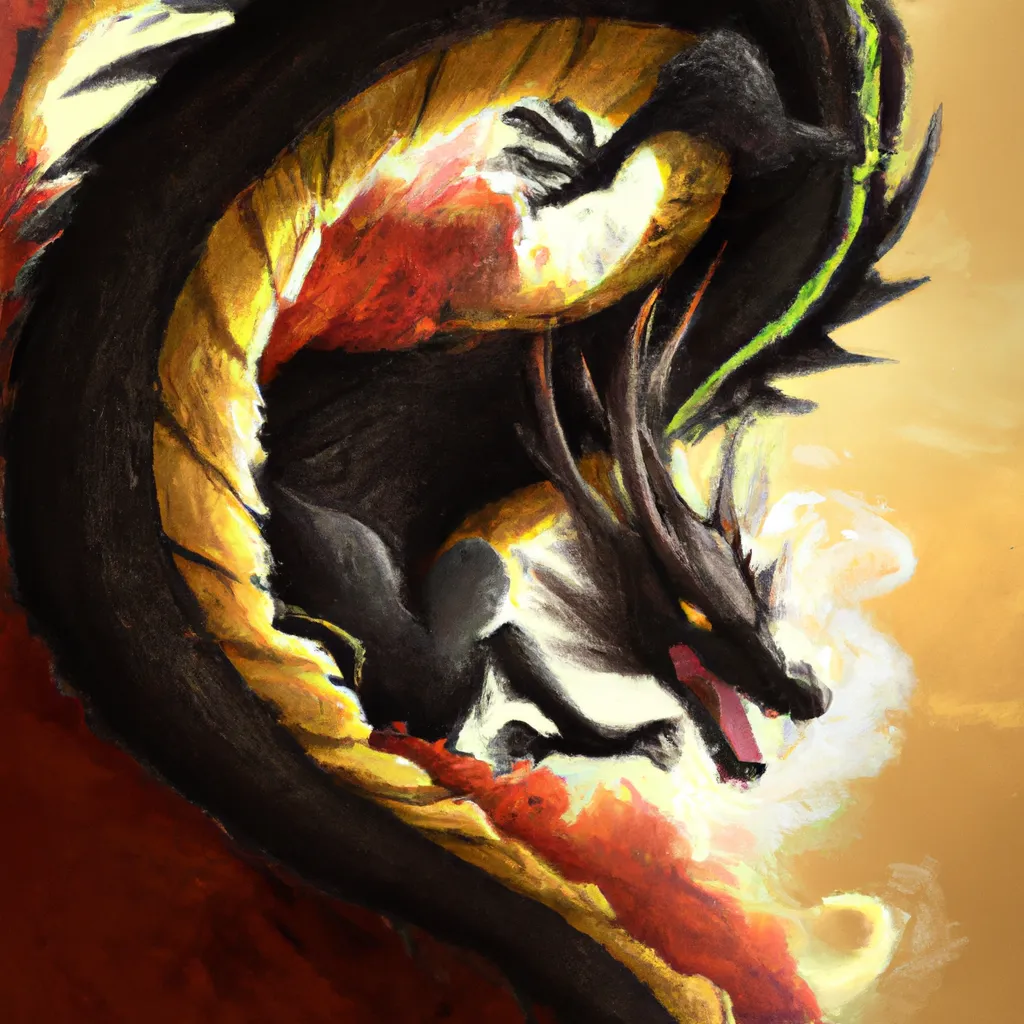 Ilustracao feng shui dragao