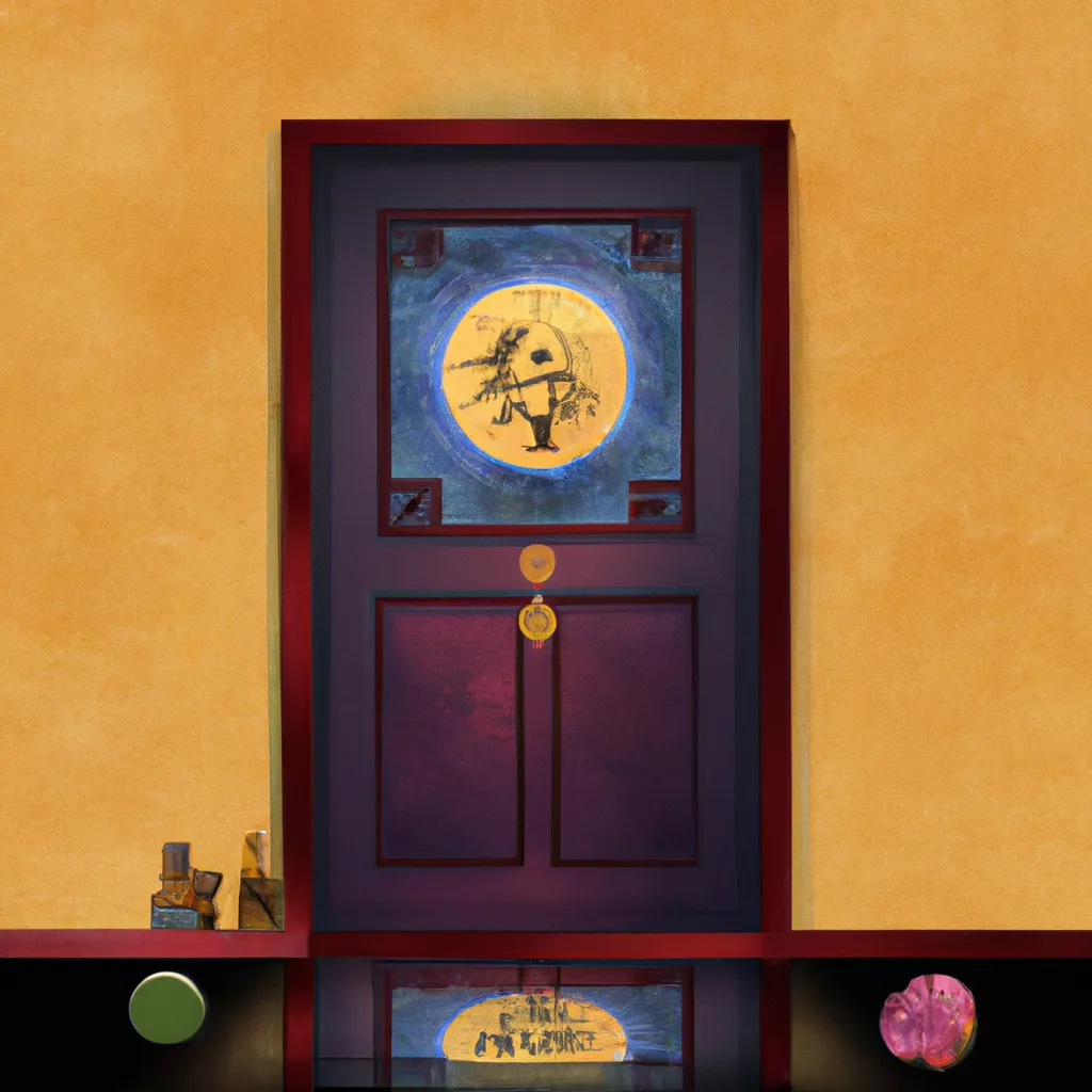 Como o Feng Shui pode Ajudar a Transformar o Ambiente de sua Porta de Entrada com um Espelho? 7 Ilustracao feng shui espelho em frente a porta de entrada