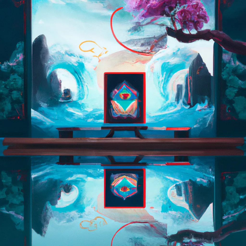 Ilustracao feng shui espelho