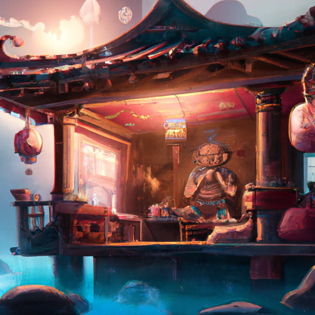Ilustracao feng shui na sala