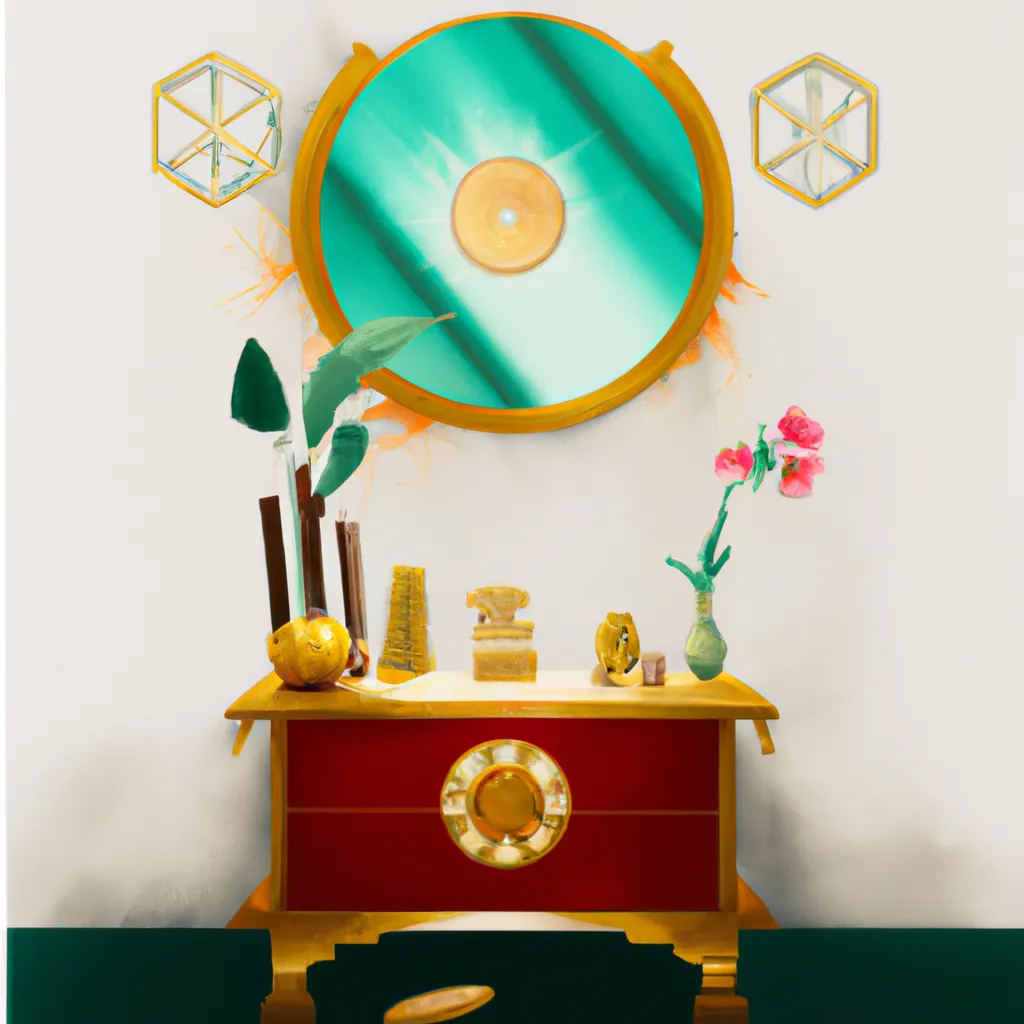 Ilustracao feng shui onde colocar espelho