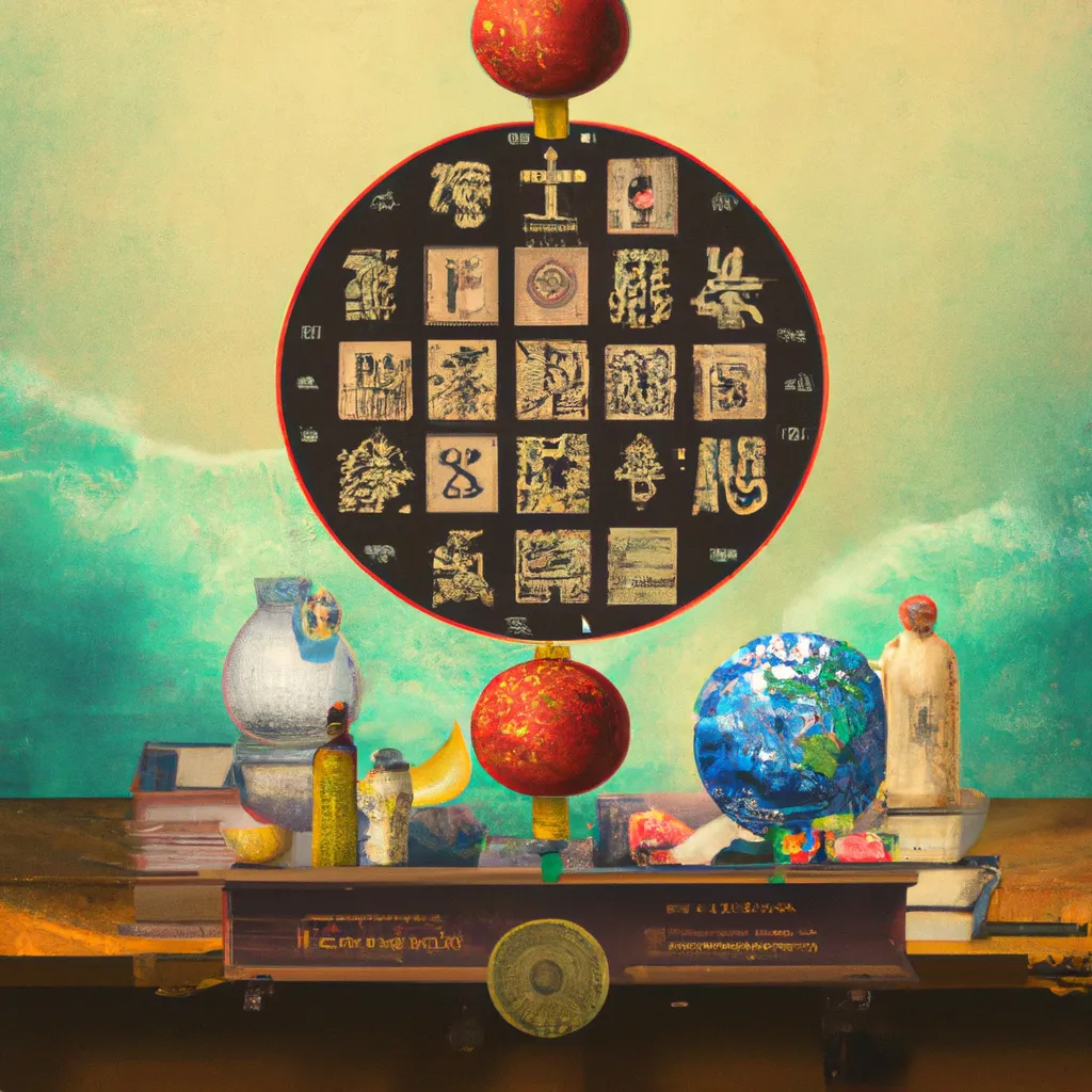 Ilustracao feng shui organizacao