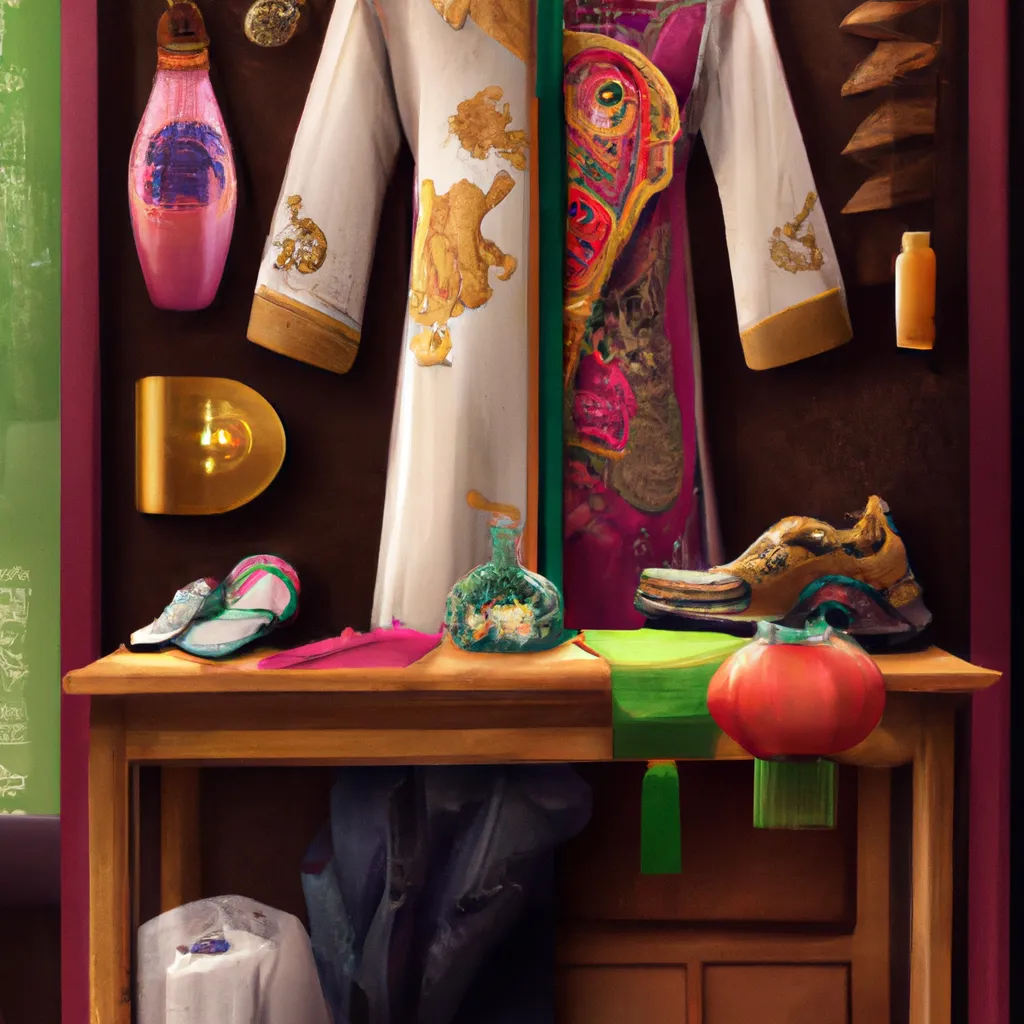 Ilustracao feng shui roupas