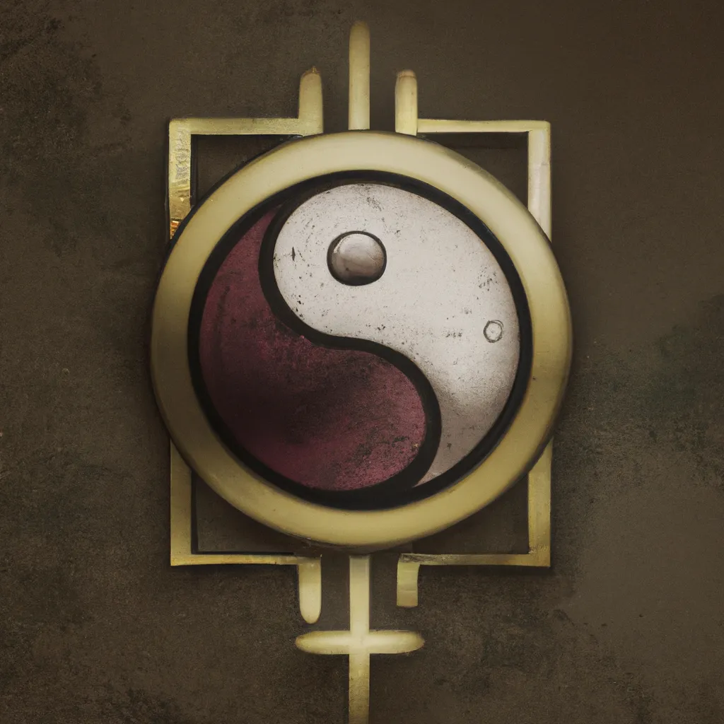 Ilustracao feng shui simbolo