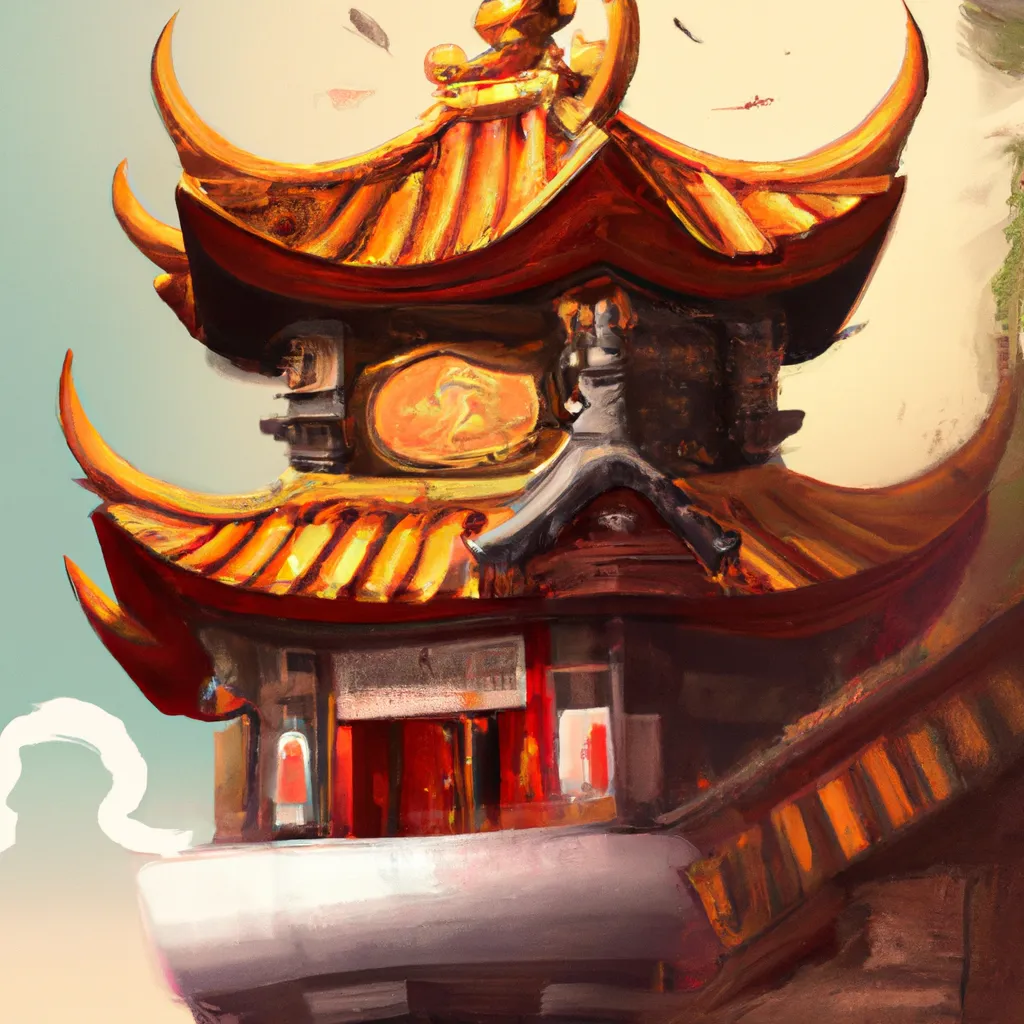 Ilustracao feng shui tradicional