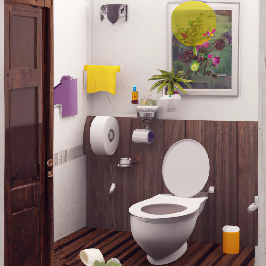 Ilustracao feng shui vazamento no banheiro