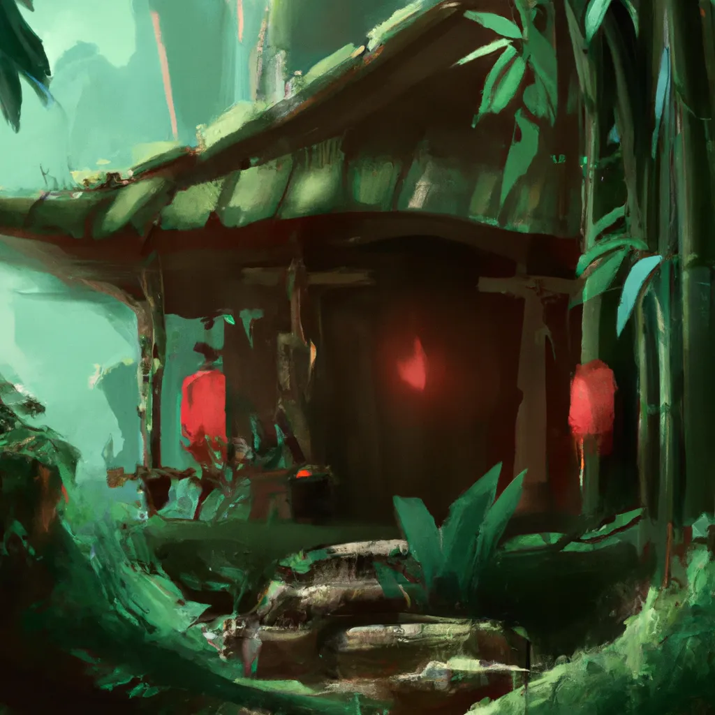 Ilustracao feng shui verde