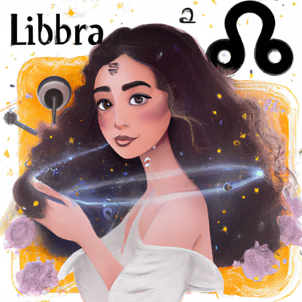 Ilustracao horoscopo libra 2023