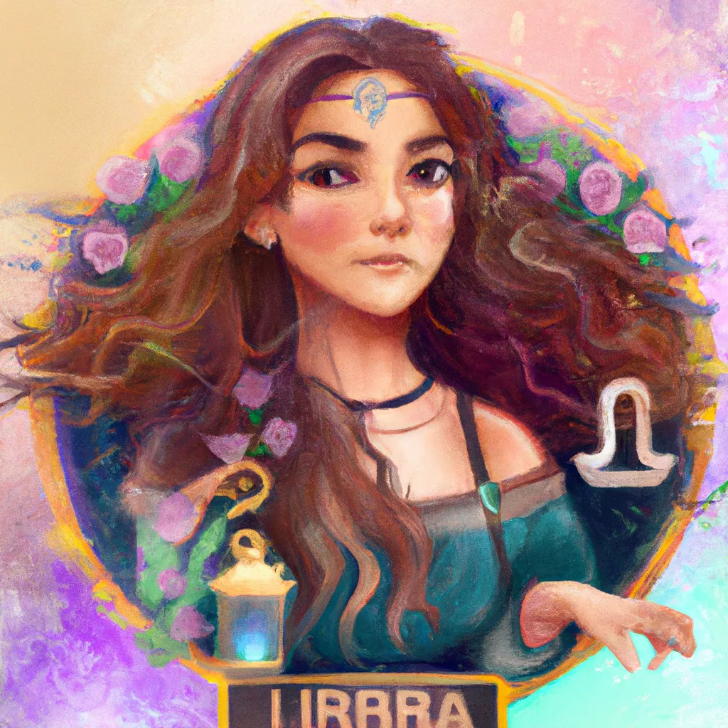 Ilustracao horoscopo virtual libra