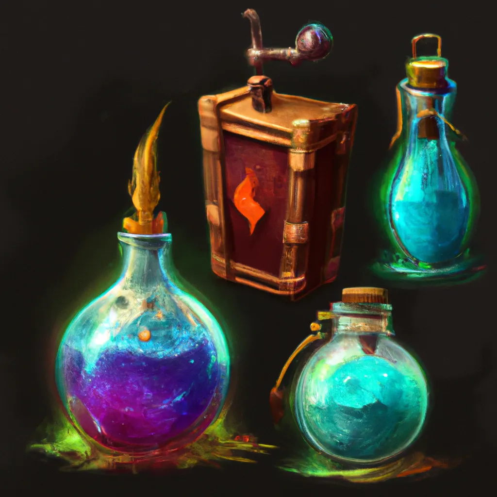 Ilustracao kit alquimia