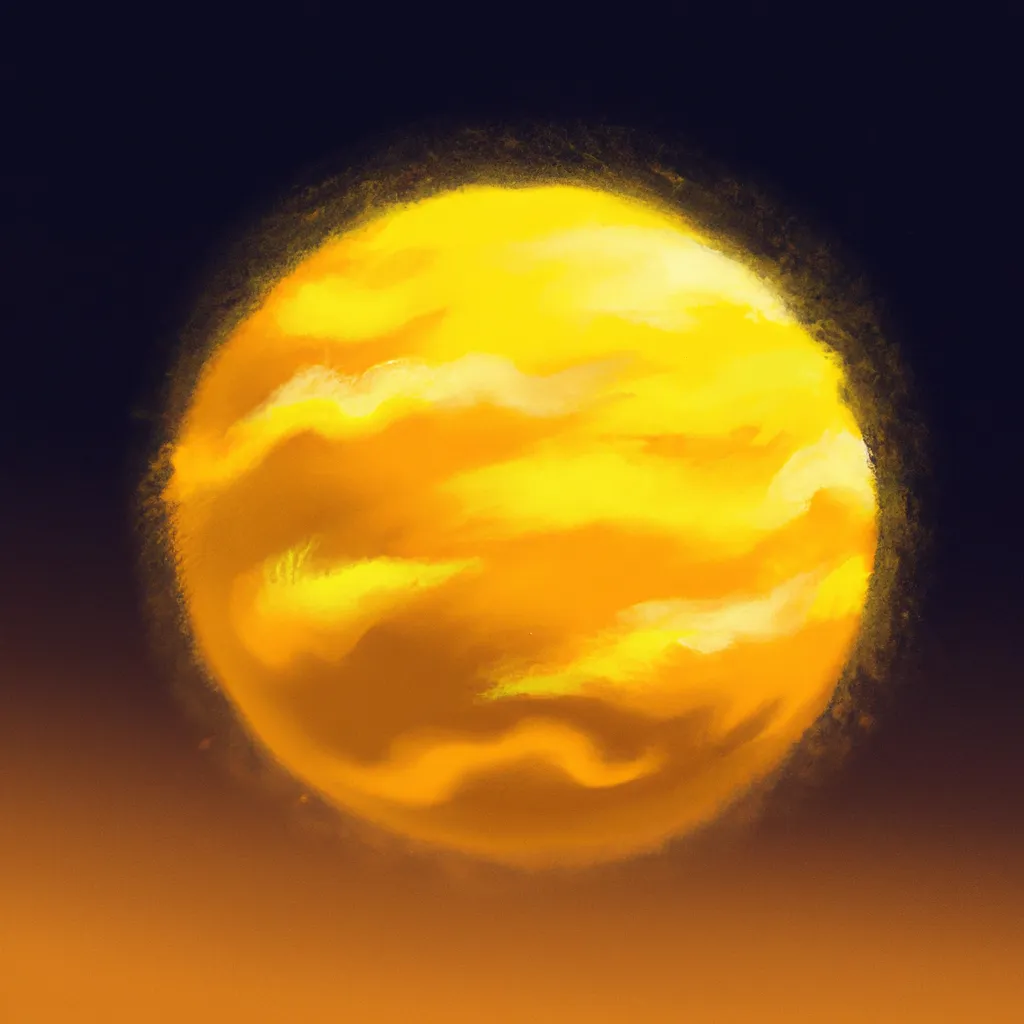 Ilustracao lua amarela
