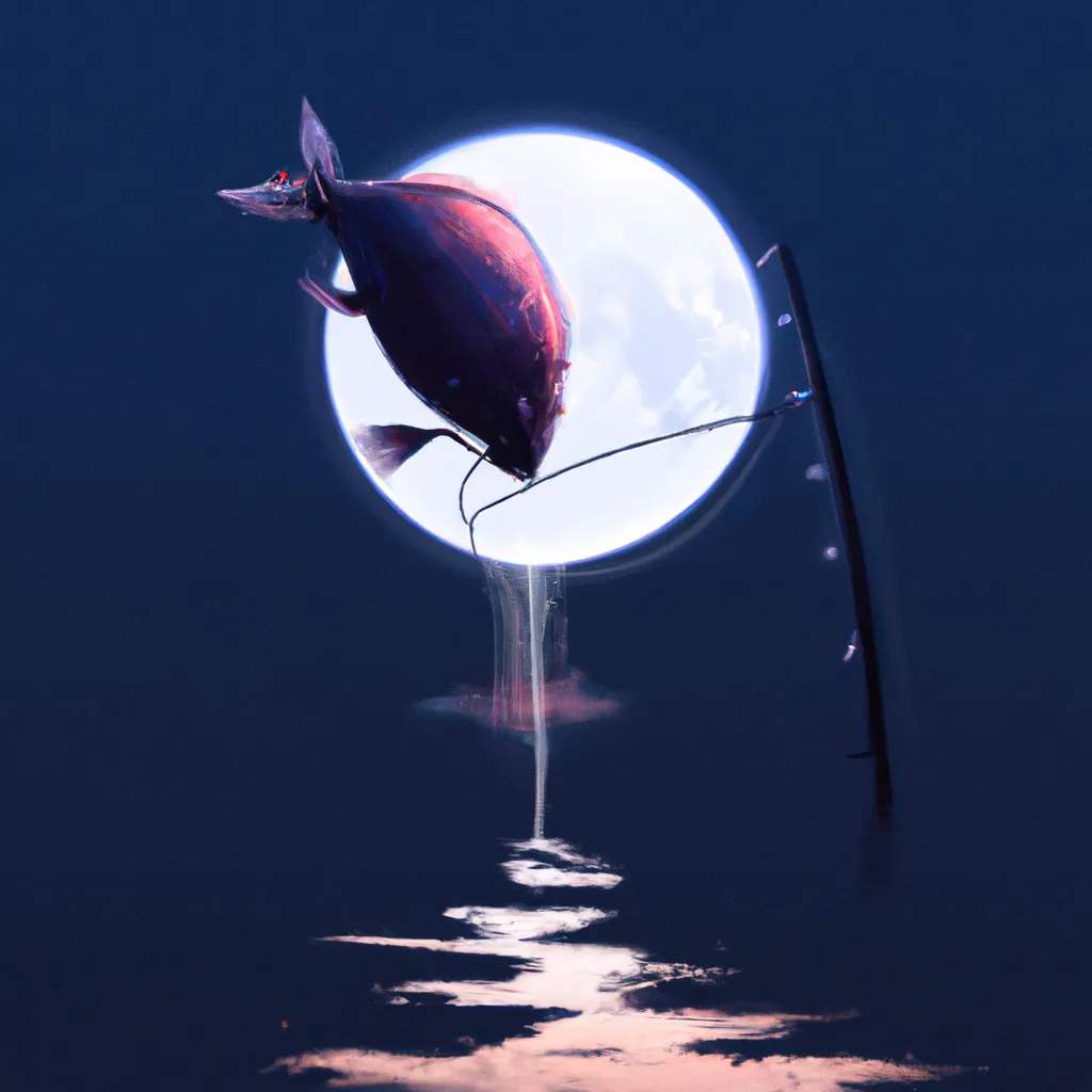 Ilustracao lua boa para pesca