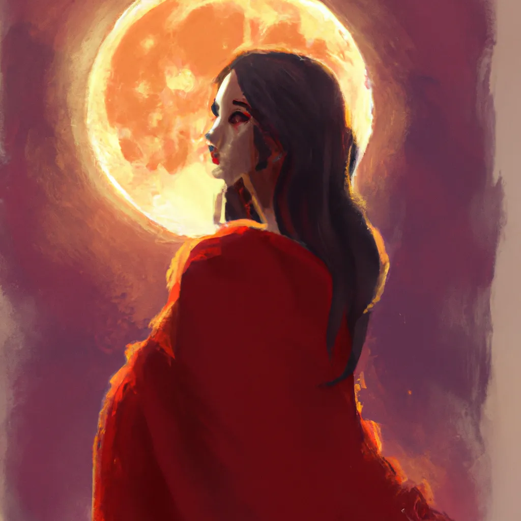 Ilustracao lua de sangue