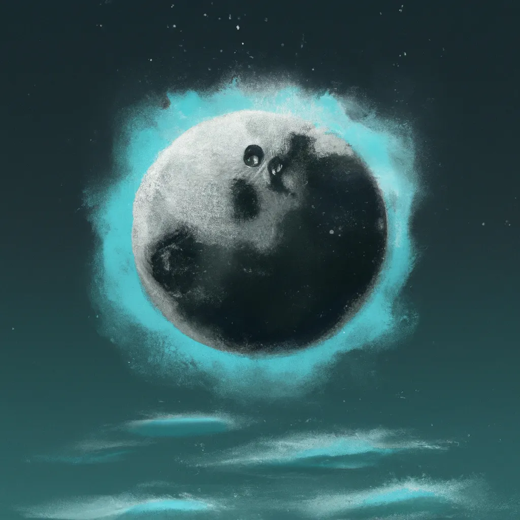 Ilustracao lua gira em torno da terra