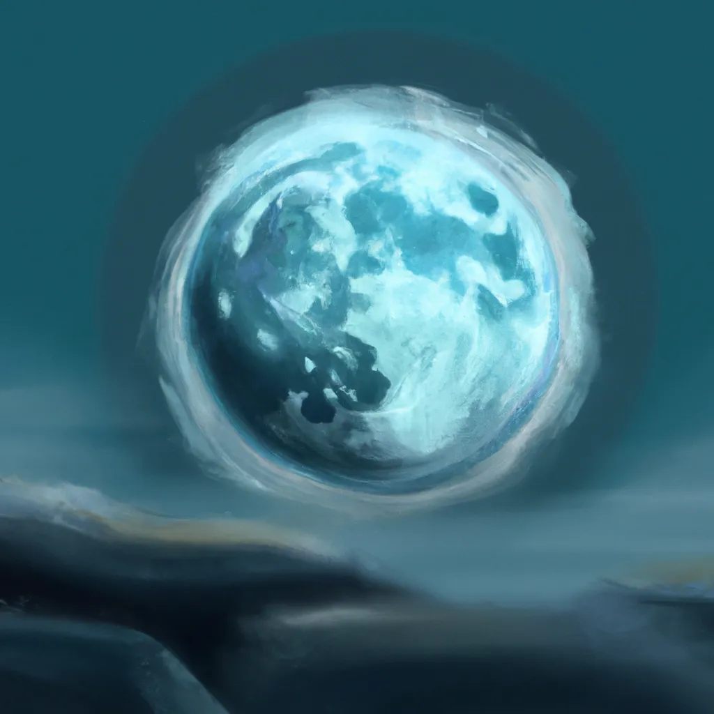 Ilustracao lua grande