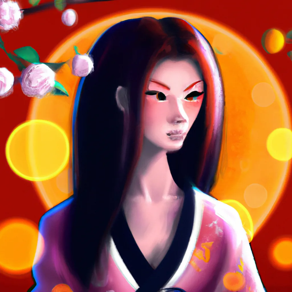 Ilustracao lua japones