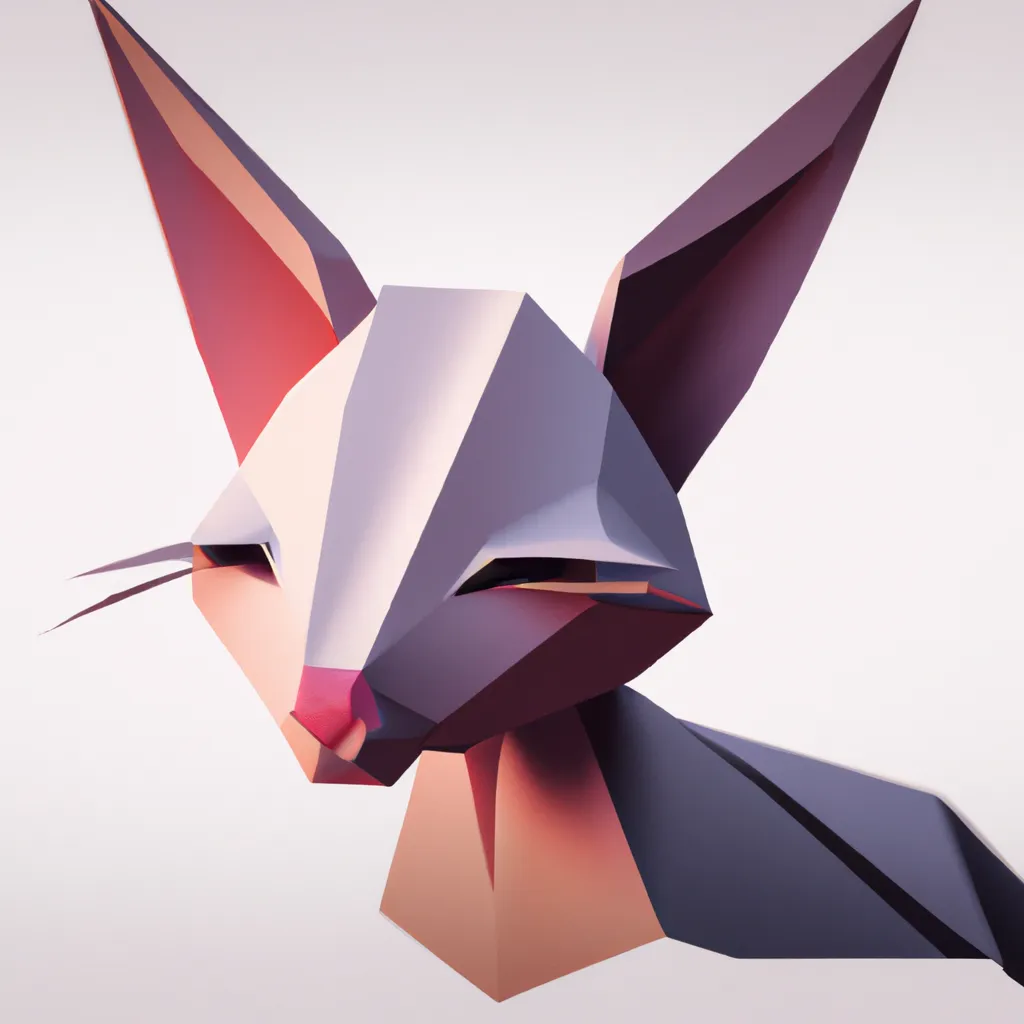 Ilustracao lua origami