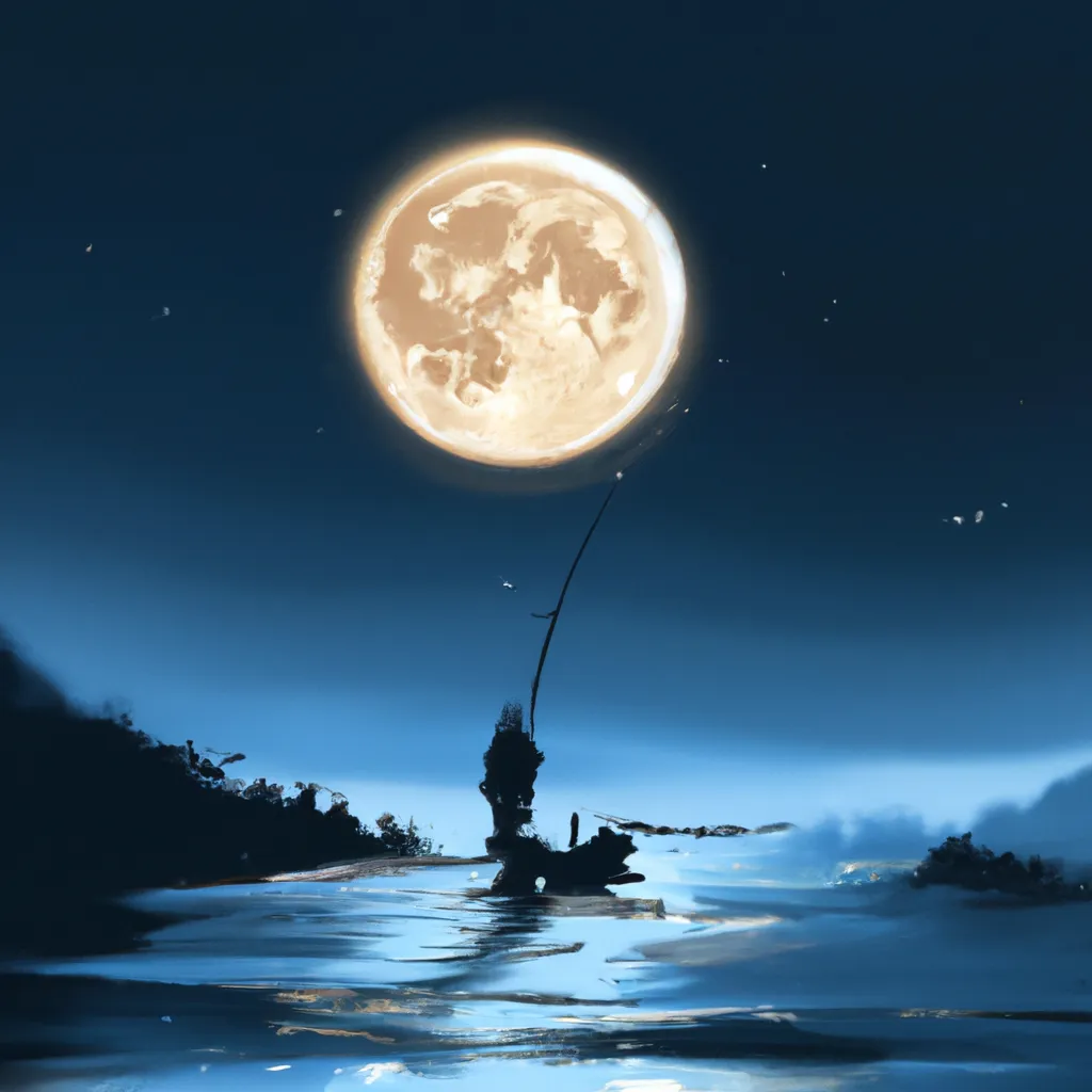 Ilustracao lua para pesca 2023