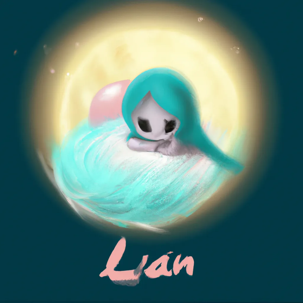 Ilustracao lua que nasce bebe