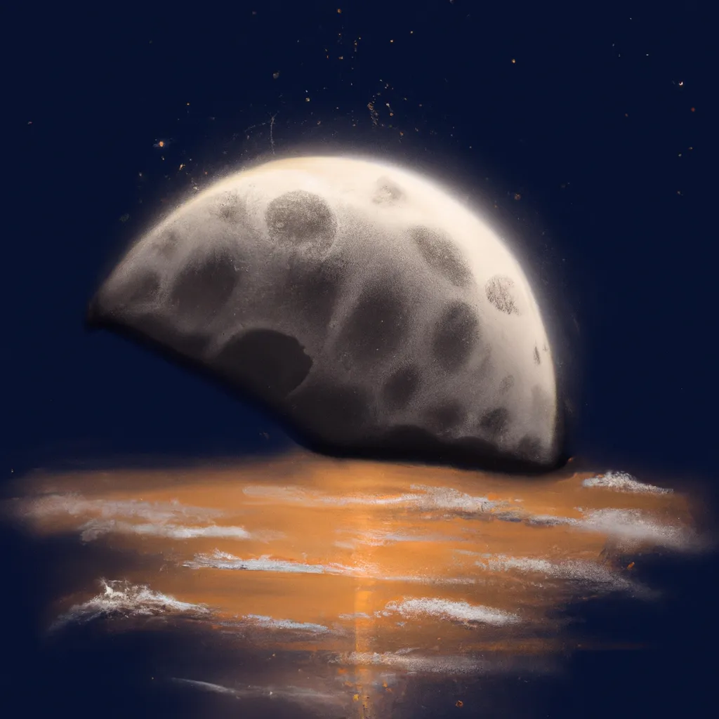 Descubra Como a Lua Reflete a Luz do Sol e Transforma o Céu Noturno! 7 Ilustracao lua reflete a luz do sol
