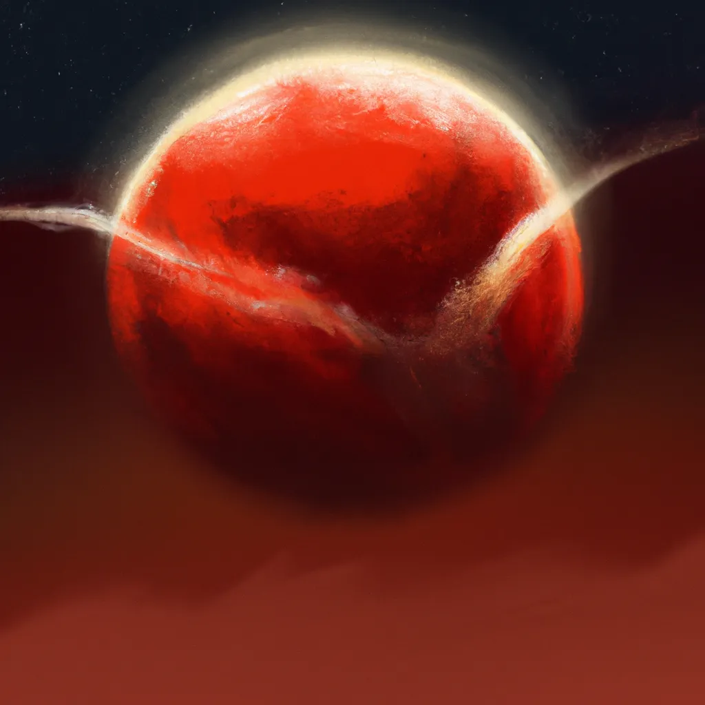 Ilustracao lua vermelha