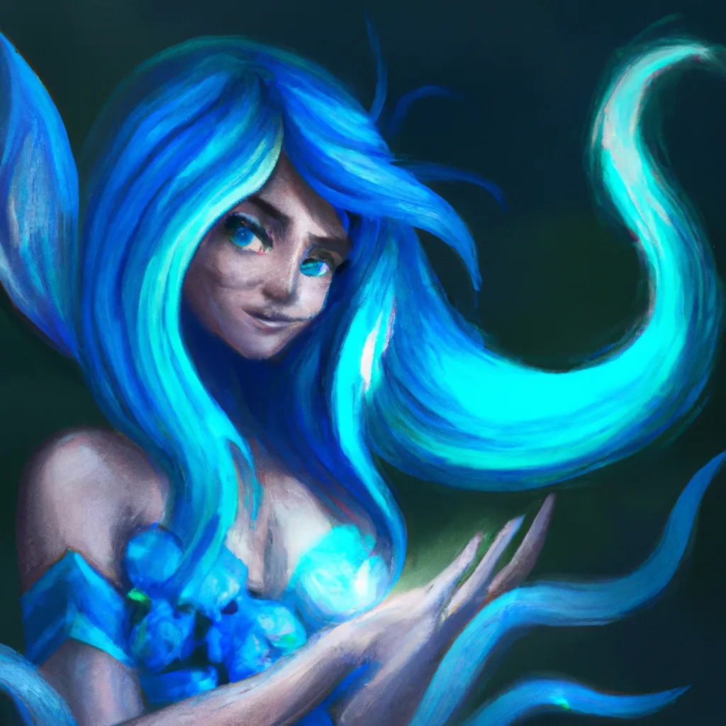 Ilustracao magia azul