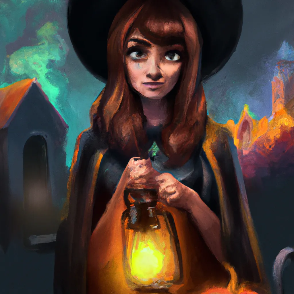 Ilustracao magia halloween